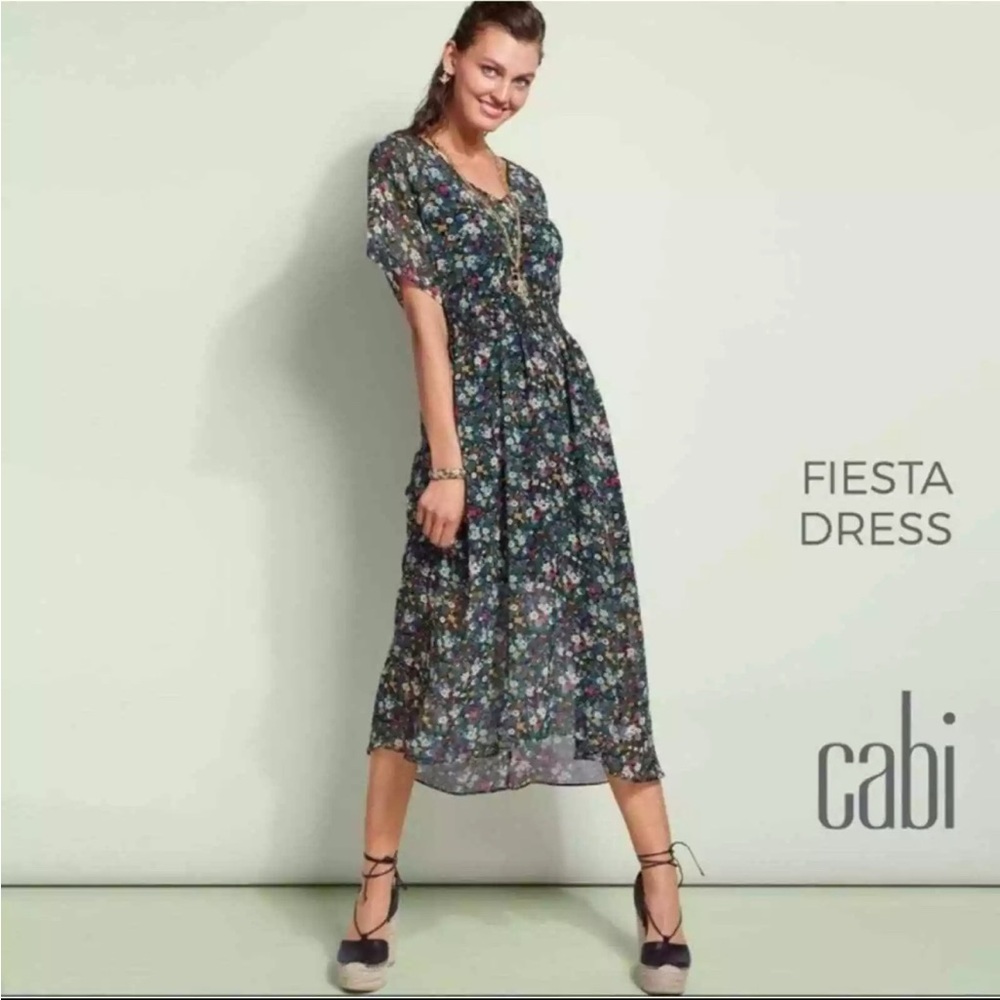 New 💐 Cabi Fiesta Midi Dress